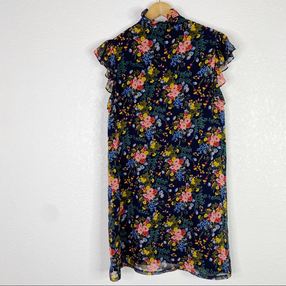 Madewell x No 6 Multi Color Floral 100% Silk Beacon Dress - Picture 7 of 7